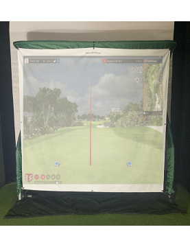aikeec écran d'impact de simulateur de Golf intérieur écran de Projection  de simulateurs de Golf avec 14 Trous à œillets pour l'entraînement au Golf.  : : Sports et Loisirs